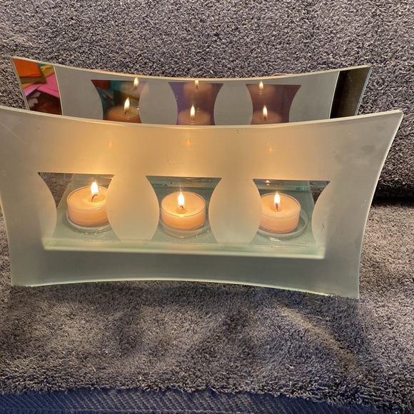 PartyLite Other - Beautiful Retired Party Lite Glass Tealight/Votive Candle Holder